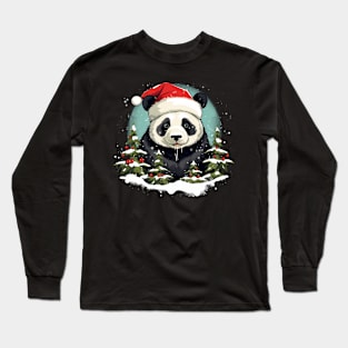 christmas panda Long Sleeve T-Shirt